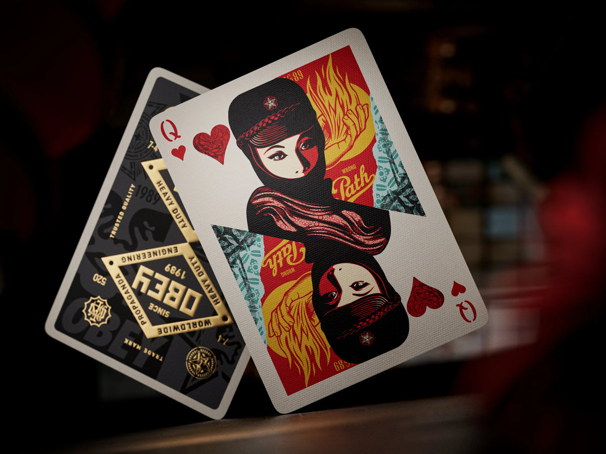 OBEY Playing Cards - Gold