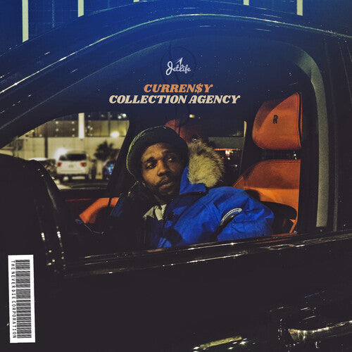 Album cover with a person in a car, featuring 'Curreny Collection Agency' text.