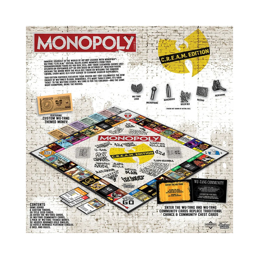 Wu-Tang Clan - Monopoly Wu-Tang Clan C.R.E.A.M. Edition (Board Game)