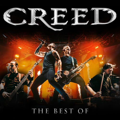 Album cover for 'The Best of Creed' featuring the band on stage with dramatic lighting.