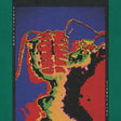 Colorful abstract design with text on a green border