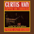 Album cover for 'Tippin' On Through' by Curtis Amy with a red border and text.