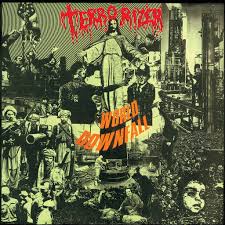 Album cover with a collage of people and text, featuring a prominent figure holding a banner.