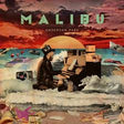 Album cover with a person playing a piano on a beach at sunset, featuring the word 'Malibu' and 'Anderson .Paak'.