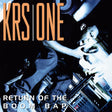 Album cover for KRS-One's 'Return of the Boom Bap' featuring a person with headphones and DJ equipment.