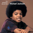 Young Michael Jackson with text 'The Definitive Collection' on a brown background