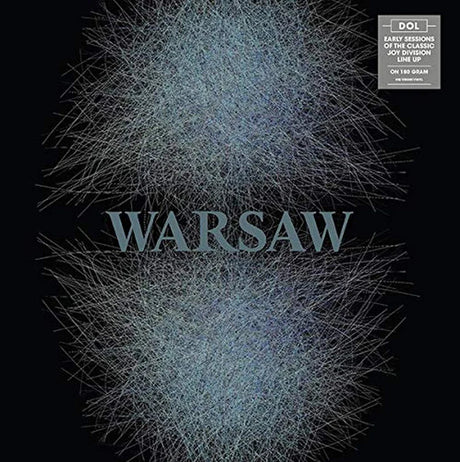 Album cover with abstract design and 'WARSAW' text on a black background