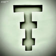 Album cover art for 'Far and Wide' by The Pineapple Thief, featuring a large, stylized, stepped letter 'T' in a dark green hue against a matching textured off-white background.