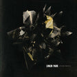 Album cover for 'Living Things' by Linkin Park with a black and white abstract design.