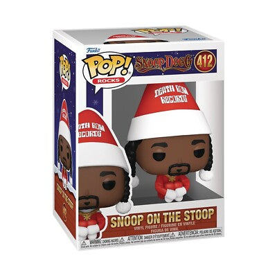 Funko Pop! vinyl figure packaging with 'Snoop Dogg' on a white background