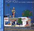 Album cover for 'For You' by Tatsuro Yamashita with a colorful illustration of a storefront and palm trees.