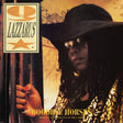 Album cover with a person holding bars, featuring the title 'Goodbye Horses' and the name 'Lazzaruss'.
