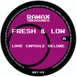 Vinyl record label for 'Rawax Treasures Fresh & Low Love Capsule Deluxe' with purple center and black border.