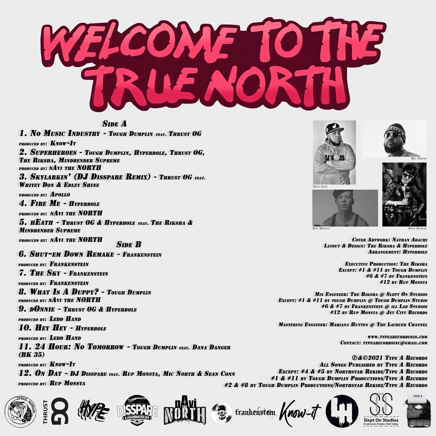 Welcome To The True North LP – Beat Street Records