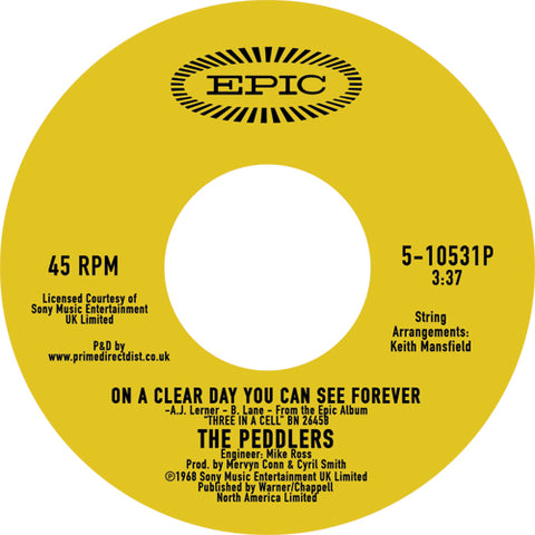 Peddlers - On A Clear Day 7-Inch