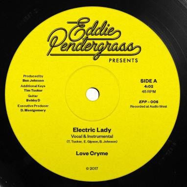 Love Cryme - Electric Lady / Under The N Fluence 12-Inch