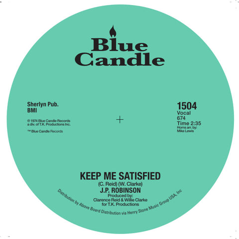 J.P. Robinson - Keep Me Satisfied 7-Inch
