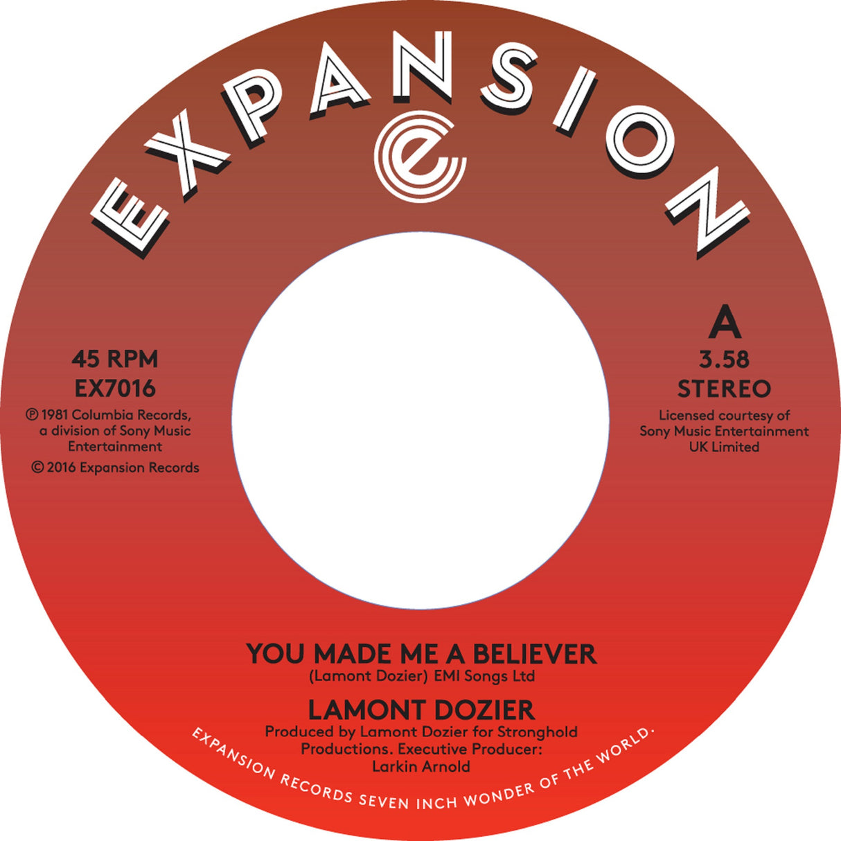 Lamont Dozier - You Made Me A Believer 7-Inch