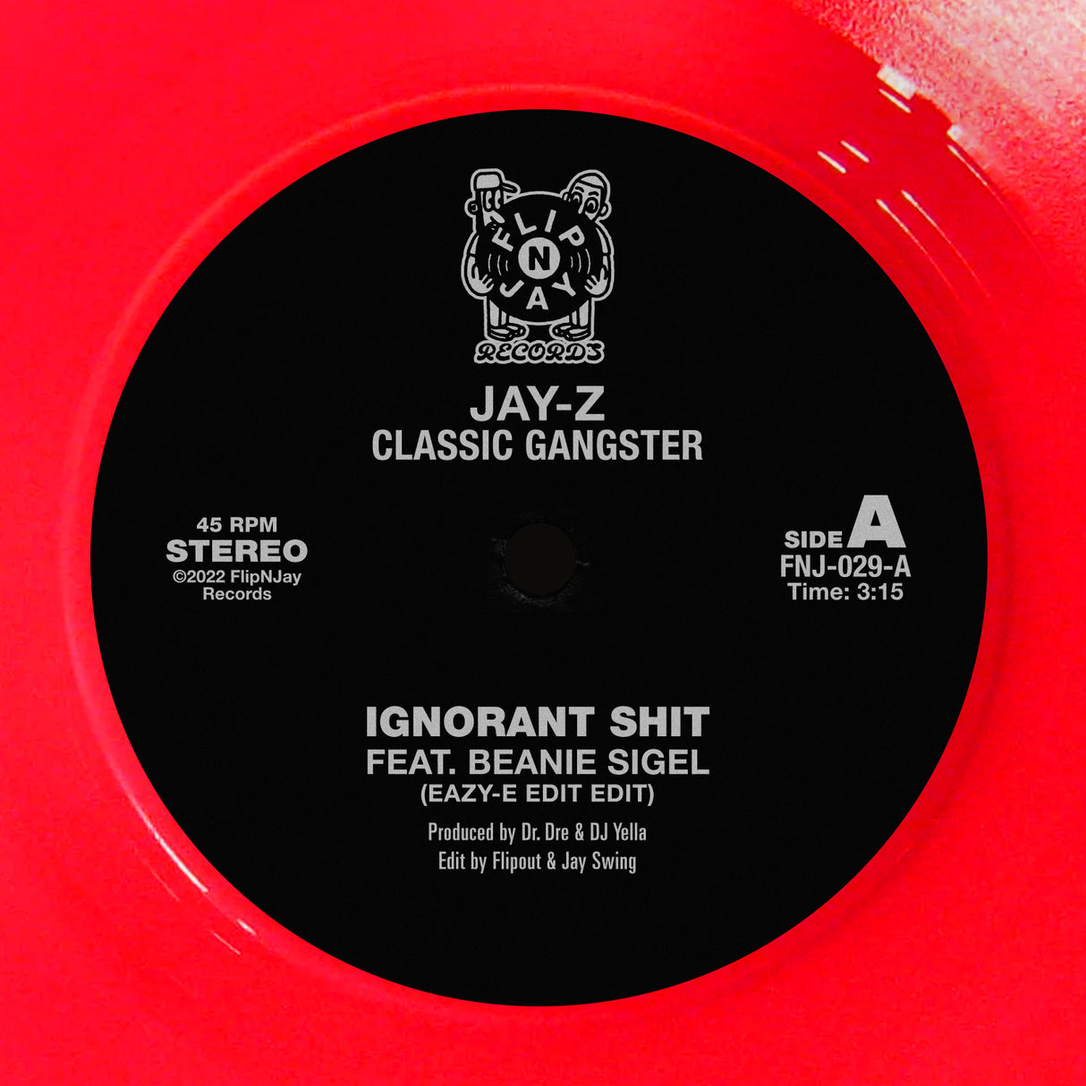 Jay-Z Classic Gangster Edits By Flipout & Jay Swing – Ignorant Shit 7-Inch