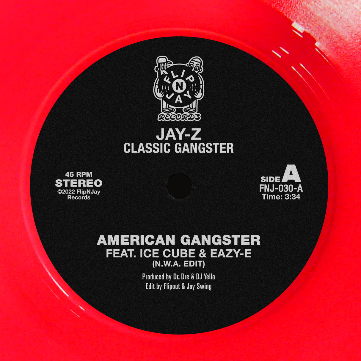 Jay-Z Classic Gangster Edits By Flipout & Jay Swing – American Gangster / American Dreamin 7-Inch