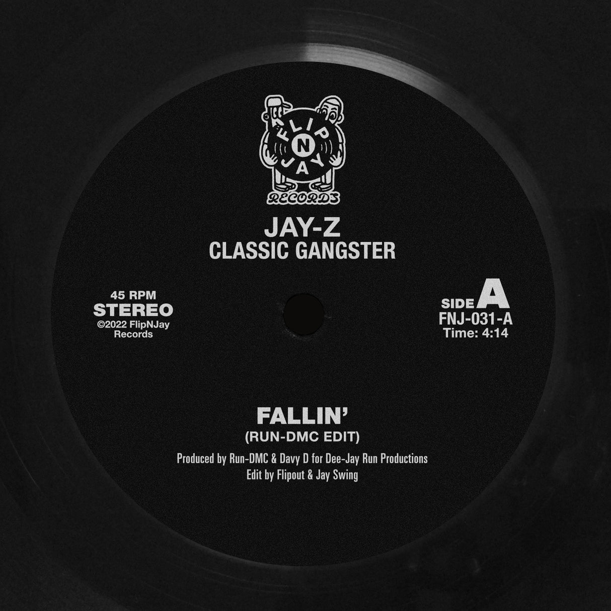 Jay-Z Classic Gangster Edits By Flipout & Jay Swing – Fallin / P.S.A. / Party Life 7-Inch