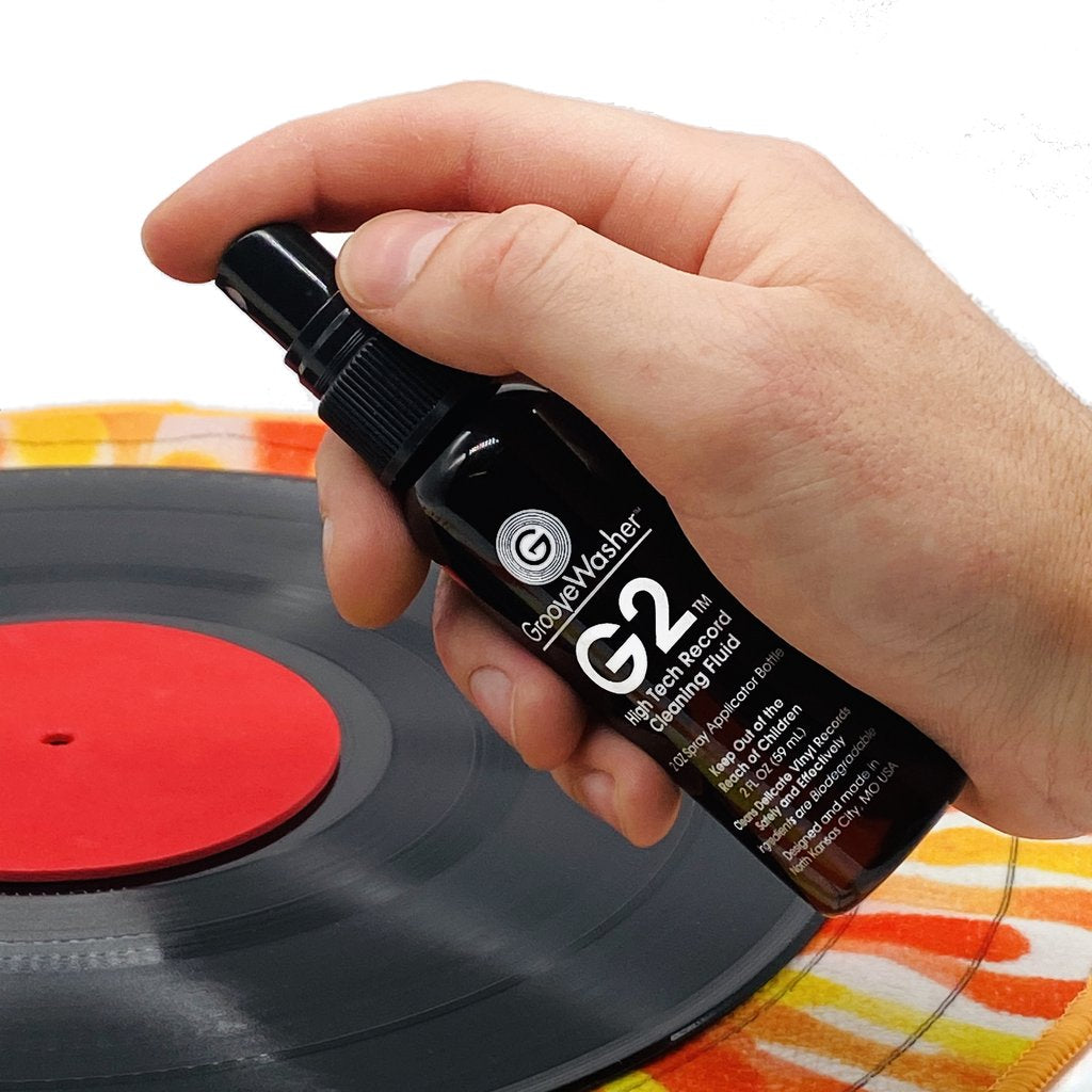 G2 Record Cleaning Fluid Kit - 2 oz Mist Spray & 4 oz Refill