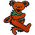 Grateful Dead Standard Patch - Orange Dancing Bear
