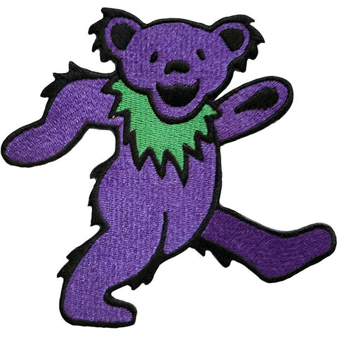 Grateful Dead Standard Patch - Purple Dancing Bear