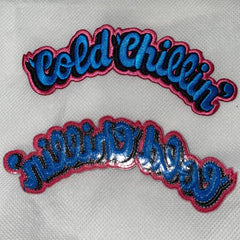 Cold Chillin' Pink and Blue Logo Patch