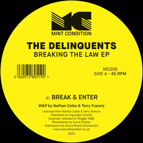 Delinquents - Breaking The Law EP