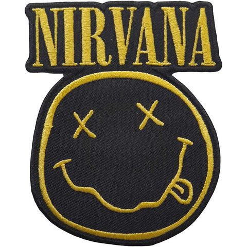 Nirvana Standard Patch - Logo & Smiley
