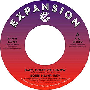 Bobbi Humphrey - Baby Don't You Know 7-Inch