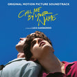 Vinyl record cover for 'Call Me By Your Name - Original Soundtrack' featuring two male characters from the movie looking at each other against a blue sky background.