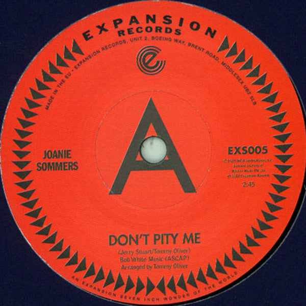 Joanie Summers - Don't Pity Me 7-Inch