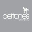 Product image for Deftones - White Pony 2LP with album cover art featuring the band's name in stylized font with a horse silhouette, against a grey background.