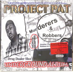 Triple Six Mafia Presents... Project Pat – Murderers & Robbers LP (Black Ice Vinyl)