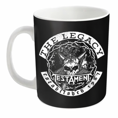 Testament - The Legacy Black Enamel Mug