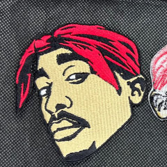 Tupac Red Bandana Patch