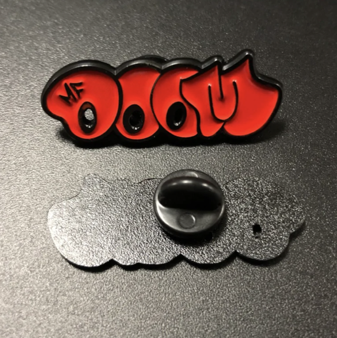 MF Doom Red Bubble Pin