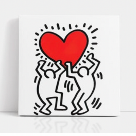 Keith Haring Heart Patch
