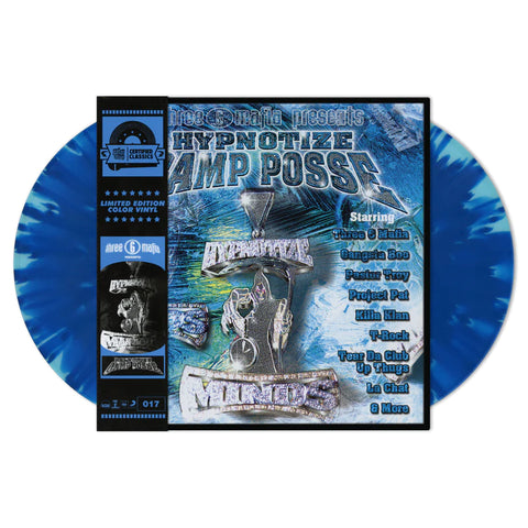 Three Six Mafia Present Hypnotize Camp Posse 2LP (Double Blue Spinner Vinyl)