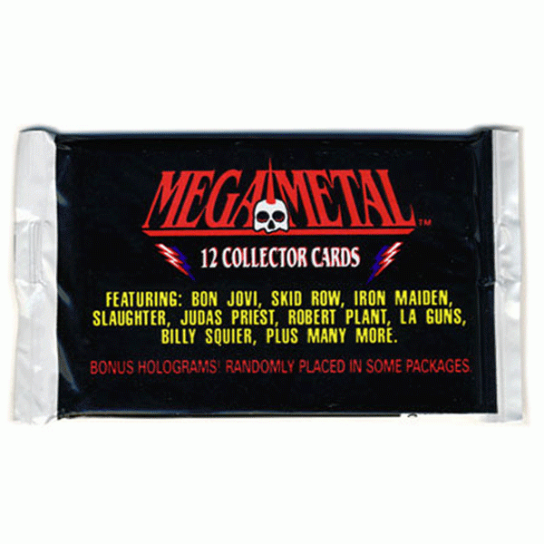 Mega Metal - Trading Cards (Sealed Pack of 12 cards)