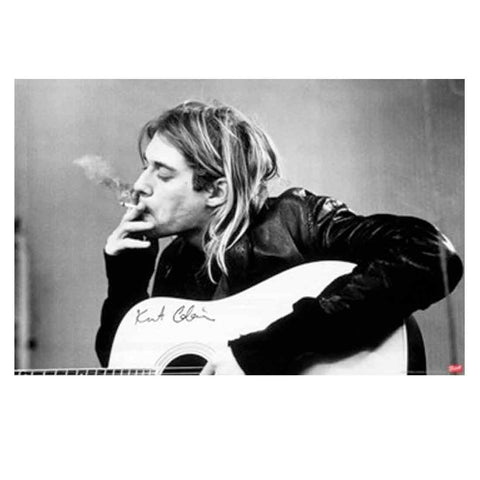 Kurt Cobain Smoking Poster