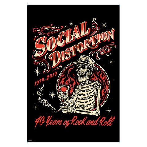Social Distortion 40 Years Poster