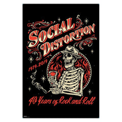 Social Distortion 40 Years Poster