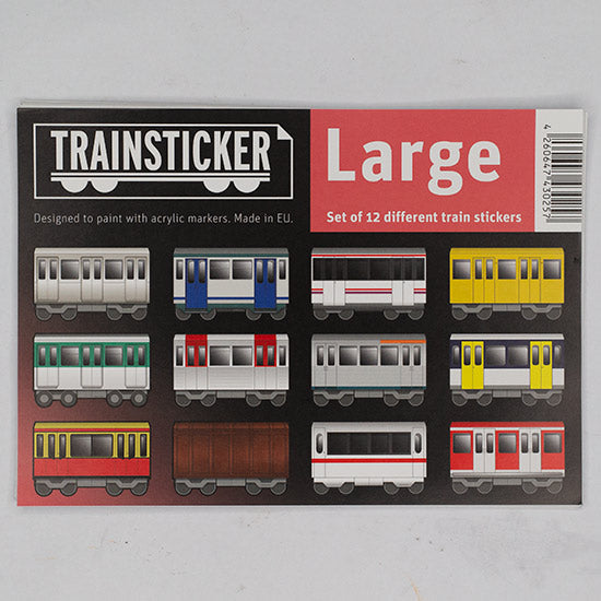 Large Trainsticker Set (12 Stickers)